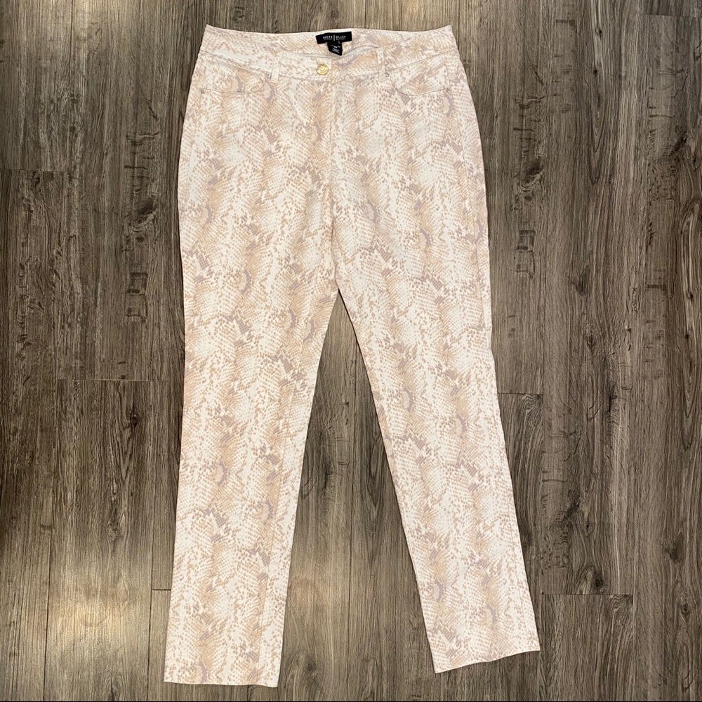 WHBM Snakeskin Ankle Pants Sz 6